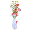 Whimsical Resin Dog Flower Vase Creative Ornament Cute Dog Shaped Flower Vase for Living Room Office Study Home Decoration
