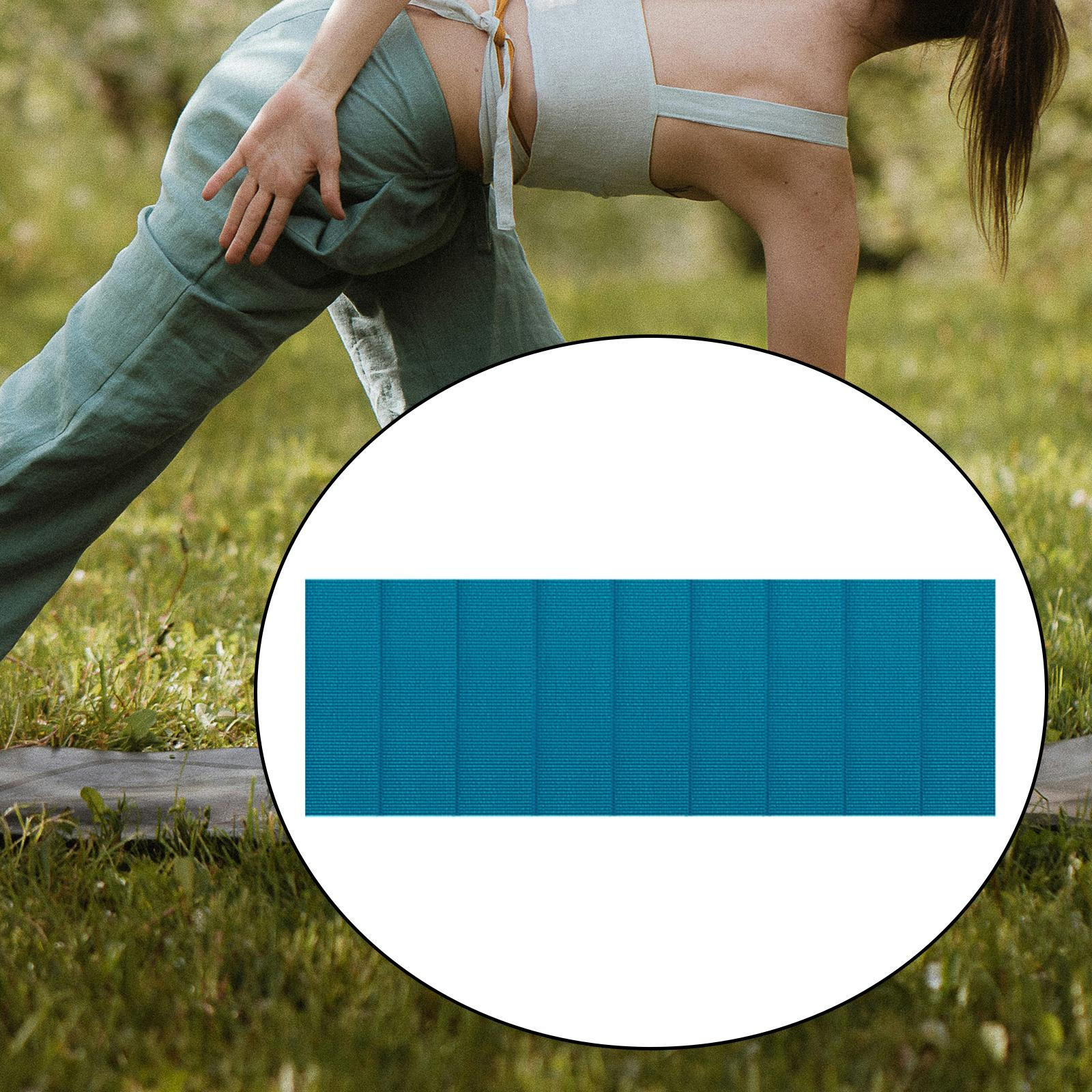 

Exercise Pilates Mat Foldable 3mm Thick Nonslip Women Men Compact Travel Folding Athletes Thin синій