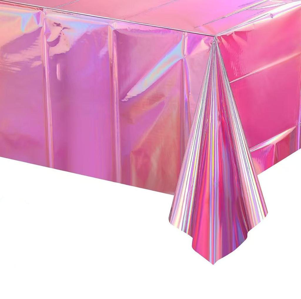 Wasserdichte Dekorative Tischdecke für Feiern: Neujahr, Geburtstag, Valentinstag, Disco, Hochzeit, Picknick - Ölbeständig und Einweg