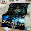 3D StarCraft Classic Game Gamer Blanket,Soft Throw Blanket for Home Bedroom Bed Sofa Picnic Travel Office Rest Cover Blanket Kid
