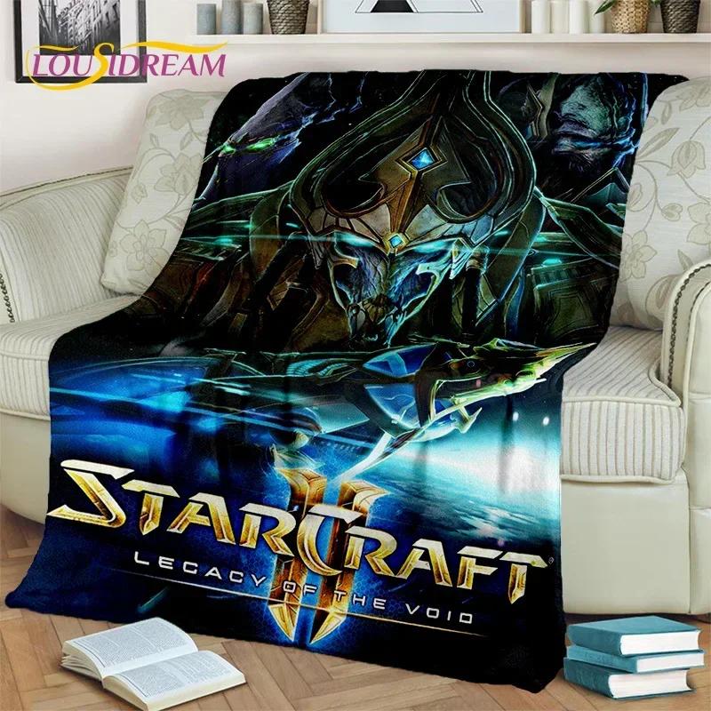 3D StarCraft Classic Game Gamer Blanket,Soft Throw Blanket for Home Bedroom Bed Sofa Picnic Travel Office Rest Cover Blanket Kid