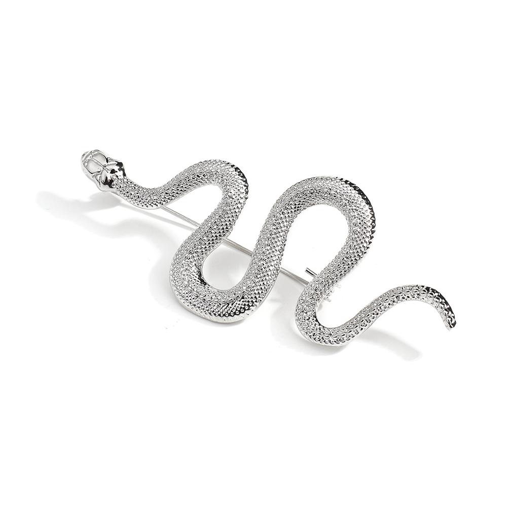 Elegant Gifts Animal Women Metal Trendy Collar Accessories Snake Brooch Pins Badge Fashion Jewelry