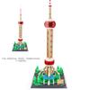 World Famous Modern Architecture Nanobricks China Shanghai Oriental Pearl Tv Tower Micro Construction Block Model Blocks Toys