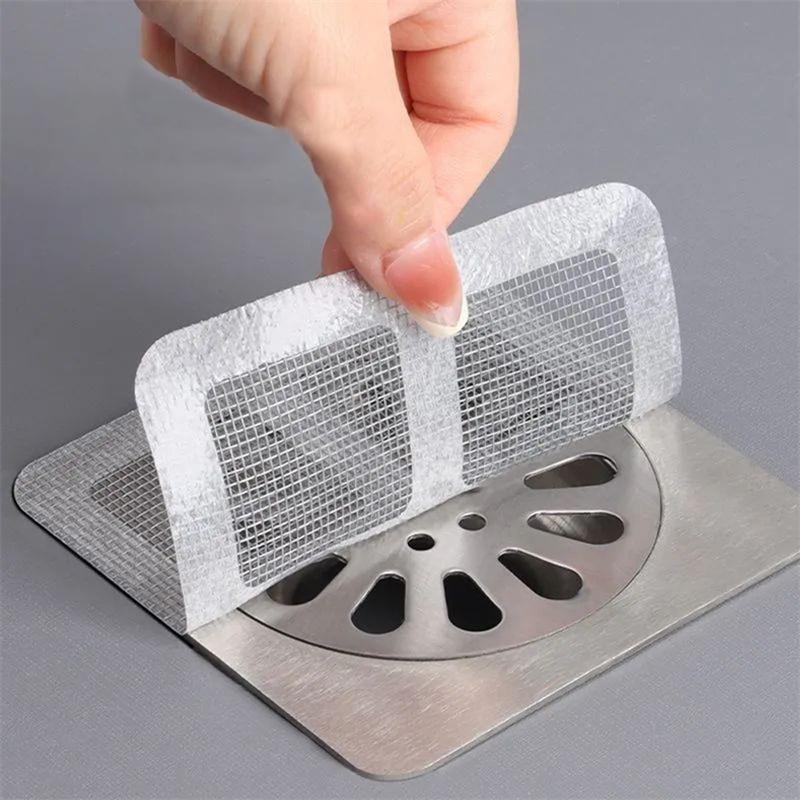 10/30/50PCS Shower Drain Hair Catcher Mesh Shower Drain Covers Floor Sink Strainer Filter Hair Stopper Bathroom Kitchen Supplies