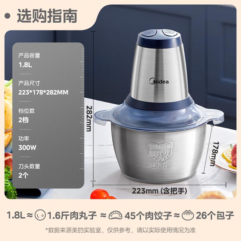 Midea Electric Multi-Function Meat Grinder CN plug (adapter included)