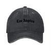 Los Angeles Geborduurde Gewassen Katoenen Baseballpet Klassieke Vintage Stijl Verstelbare Pasvorm Unisex Hoed voor Unisex en Dames