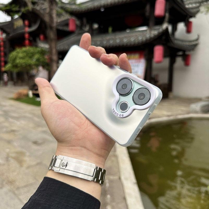 Colourful Silver Laser Gradient Case for POCO F6 POCO F6 Pro X6 Pro F5 Pro X5 F4 F3 Frosted Acrylic Camera Protect