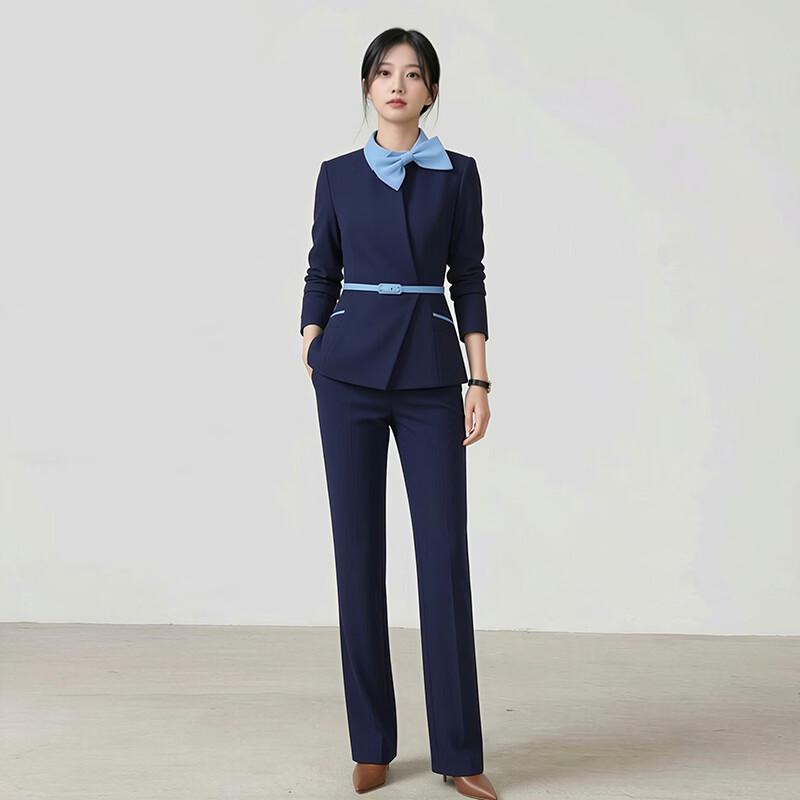 Teluoman Women s Business Formal Suit Set XL
