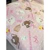 Kawaii Cute Sugarbunnies Cute Coral Plush Blanket Office Home Lounge Chair Blankets Cartoon Loving Soft Printed Blankets Gifts