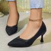 Fashion Patchwork Stiletto Heel Pumps Women Sexy Pointed Toe Wedding Part Shoes High Heels Ladies