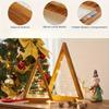 Wood Christmas Trees with Lights, Modern Farmhouse Christmas Tree Table Centerpiece Decoration for Home Party Table