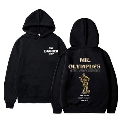 Mr Olympia Fitness Gym Pump Cover Grafikdruck Hoodie Herren Oversized Pullover Hoodies Herren Damen Mode Lässig Kapuzen Trainingsanzug