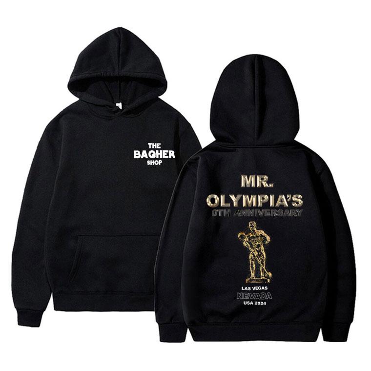 Mr Olympia Fitness Gym Pump Cover Graphic Print Hoodie Male Oversized Pullover Hoodies Men Women Fashion Casual Hooded Tracksuit