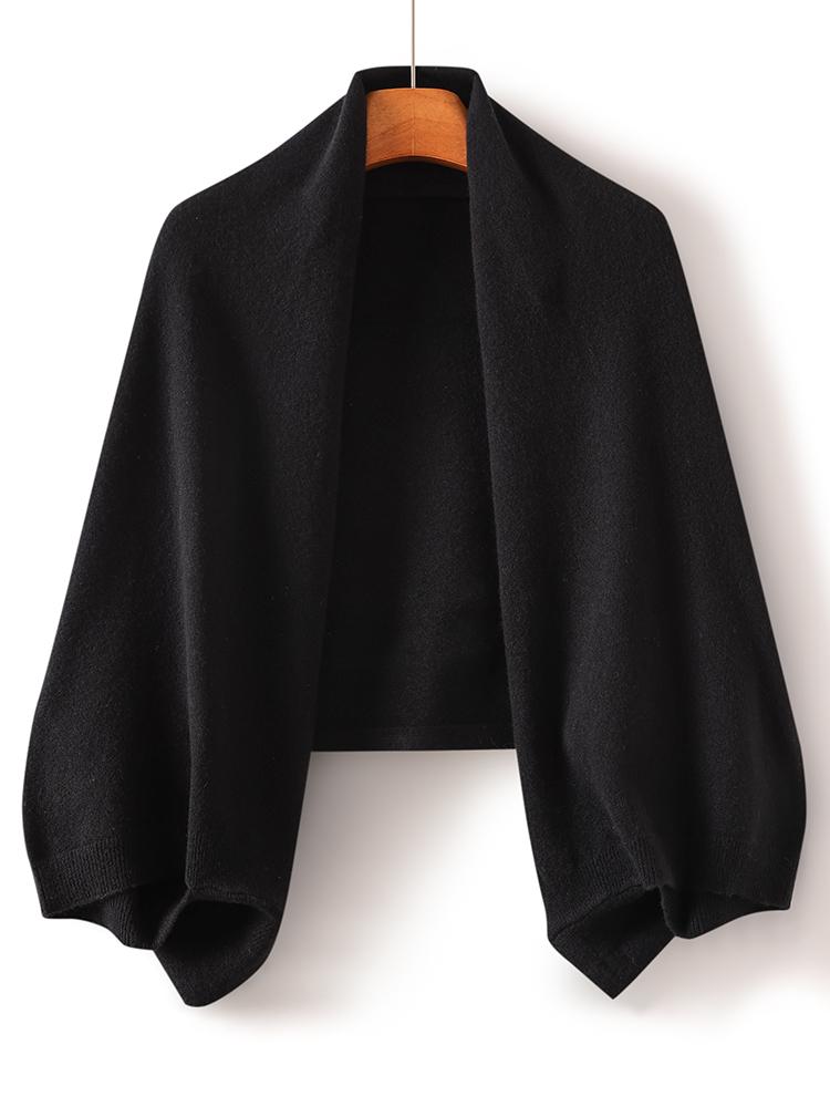 100% Wool Women Shawl Wrap Scarf Two Purposes Knitted Spring Accessories Cape Casual Soft Scarves Warm Cozy Fashion Mantles