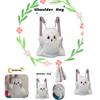 Cute And Fluffy Cartoon Ghost Plush Backpack For Women 20-35l Capacity, Ideal For Casual Travel