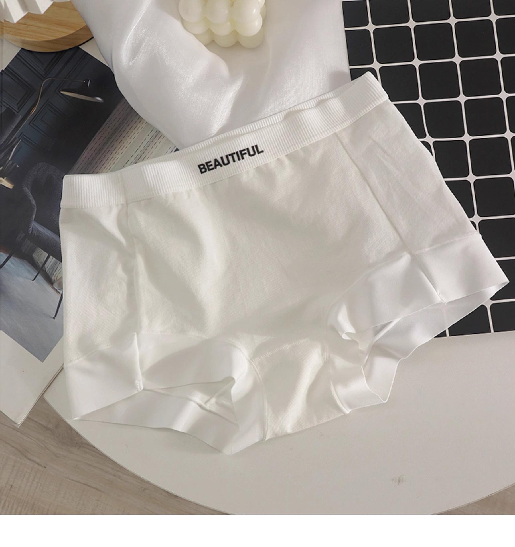 

Женские бесшовные хлопковые трусы-боксеры с антибактериальной защитой L [100-120 lbs]