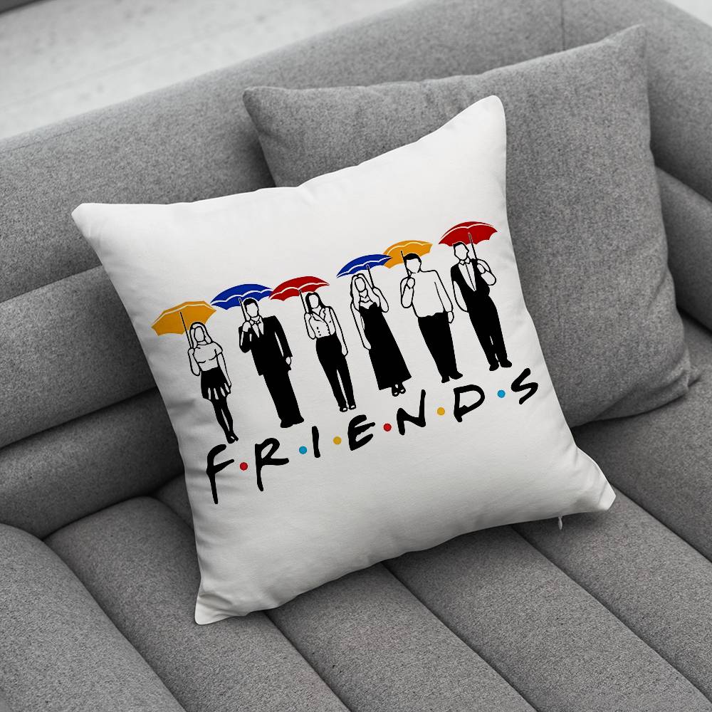 Classic Friends TV Show Pillow Case For Home Bedroom Car Office Decoration Living Room Sofa Cushion Cover Suitable