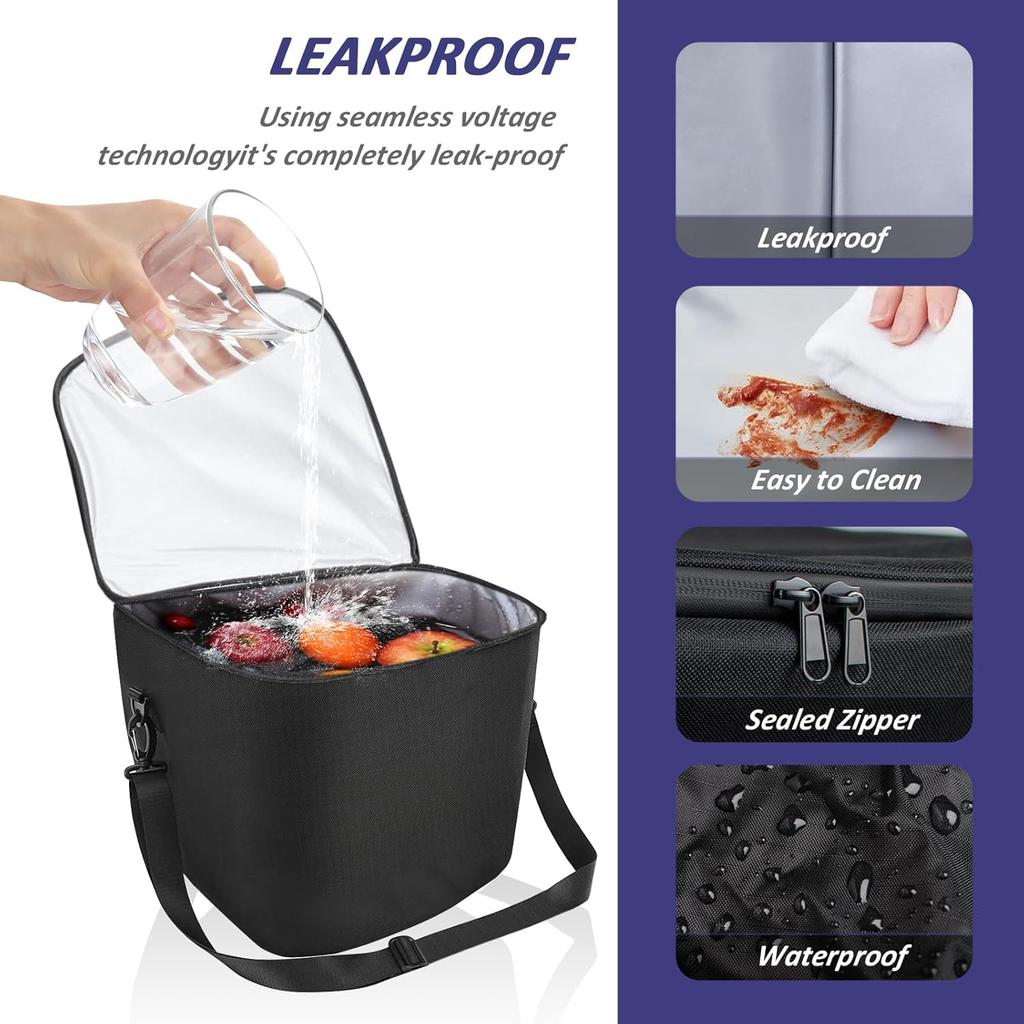 UBLM4 Pour Tesla Model Y 2025 Modèle Genévrier Model 3 Highland Sac Isotherme Organisateur de Glacière Frunk Sac de Rangement pour Coffre Avant Sac Glacière Isotherme