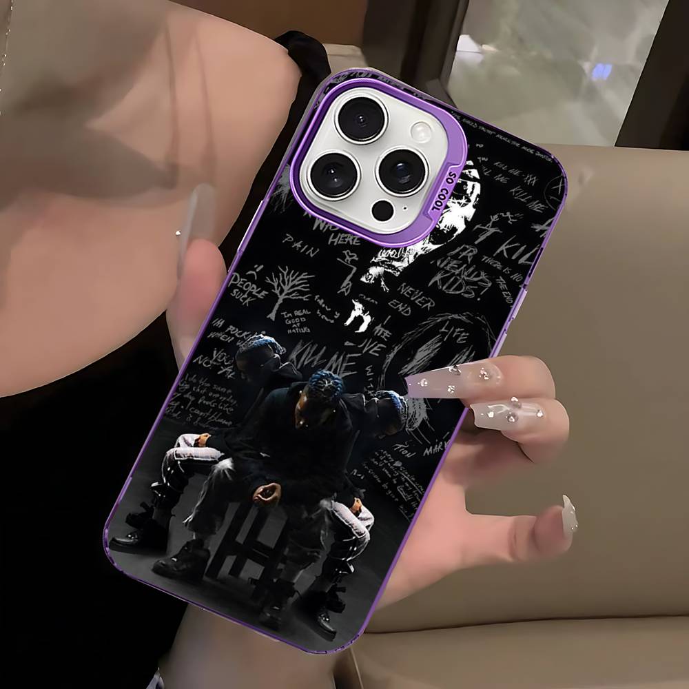 Rapper X-XXXTentacionS Phone Case For IPhone 16 15 14 13 12 11 17 Pro MAX Plus Pro Matte Shockproof Cover