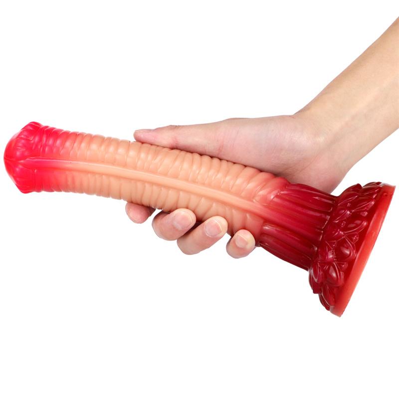 Liquid Silicone Horse Cock Imitation Phallus Thick Animal Dildo Female Backyard Anal Plug Adult Products