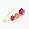 Elegant Tulip Flower Oil Painting Brooch: Versatile Pin for Dress, Scarf, or Sweater