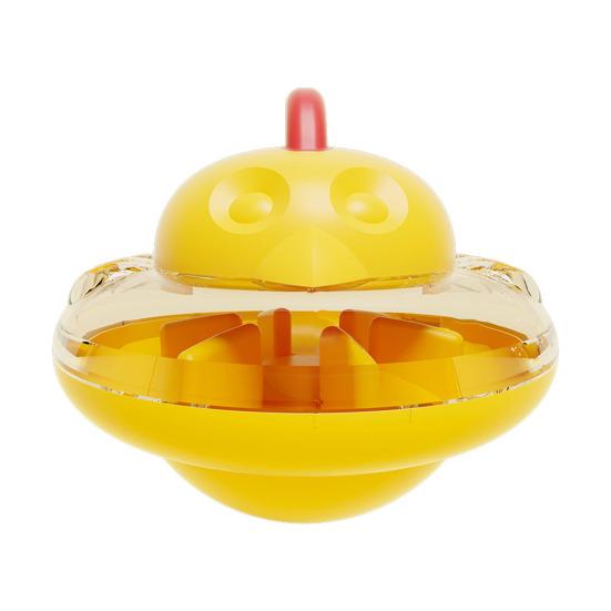 Интерактивная игрушка-головоломка для кошек, кормушка, дизайн летающей тарелки, дозатор лакомств, медленная кормушка с регулируемым отверстием для домашних кошек