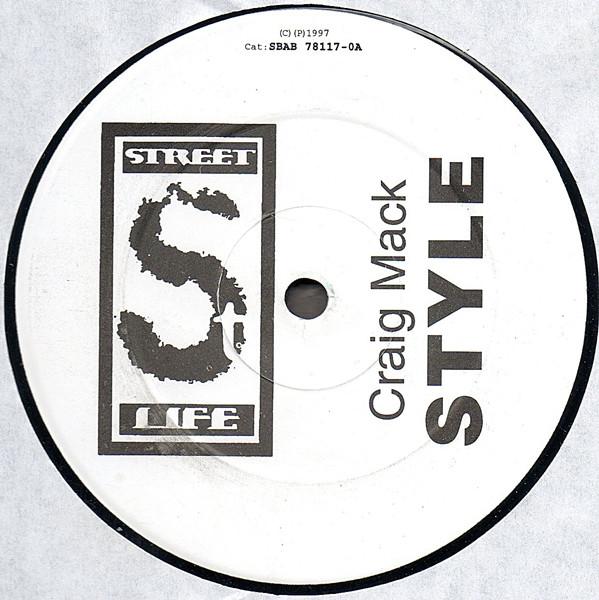 12-дюймовая пластинка CRAIG MACK Стиль SBAB78117 Street Life Rec 1997 US Rap HipHopRB Б/у