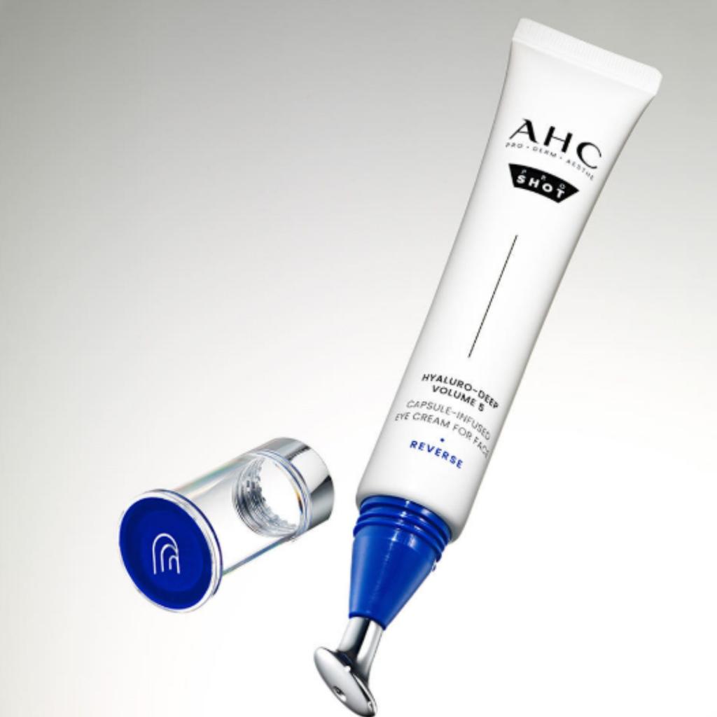 AHC Pro Shot Hyaluro Deep Volume 5 Eye Cream for Face 30ml – Intensive Hyaluronic Acid Hydrating & Plumping Eye Cream