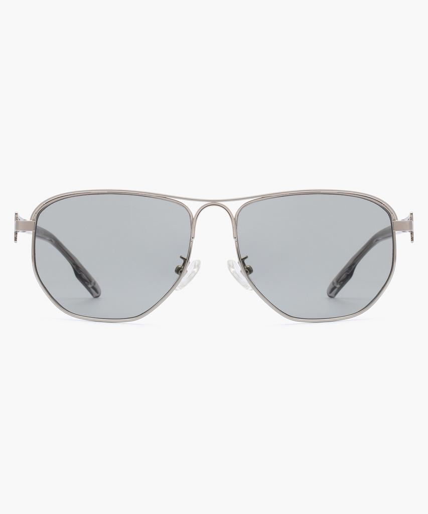 Likkeullou Rc Stainless Steel Veil Sunglasses Gray