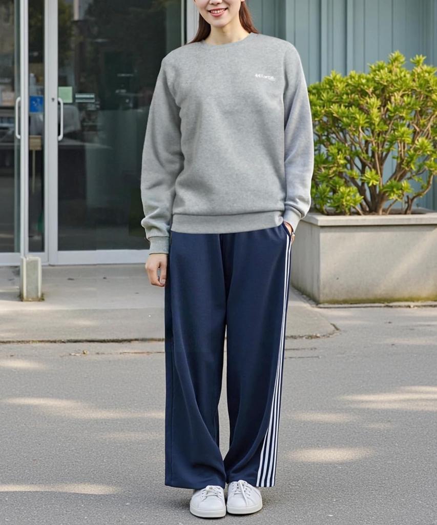 Kaepa Logo UV Warm for and Medium Size L Women's Sweatshirt, Autumn, Fleece-Lined, One-Point Embroidery, Protection, Sports, Training, Golf, Gray,