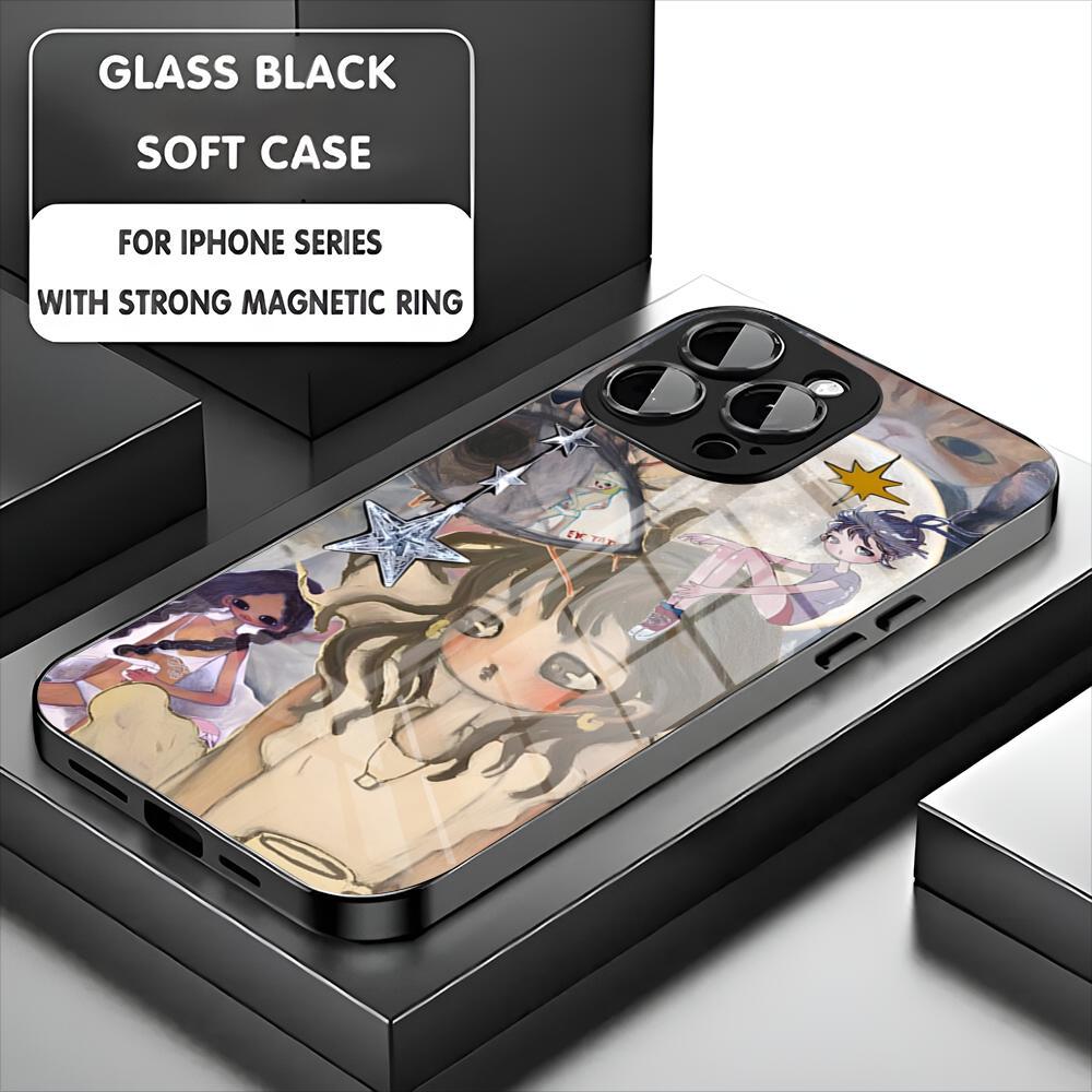 A-Aya T-Takano Art Phone Case For Iphone 17 16 15 14 13 11 12 Pro Max Mini Plus Magnetic Glass Phone Cover