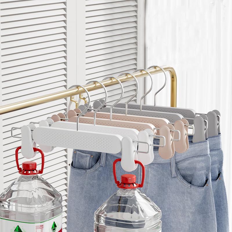10PCS Plastic Strong Non-slip Pants Hanger Multi-functional Clothing Store Trousers Hanger New Design New Material Pants Rack