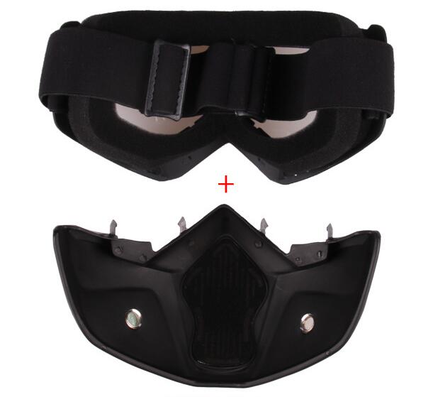 Detachable Anti-fog Mask Goggles Helmet Goggles for Riding Ski Motorcycle