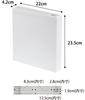Yamazaki Jitsugyo Under Sink Knife Holder, Easy To Wash, Removable Cover, Knife & Kitchen Shears Holder, Tower, White 3848
