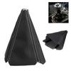 16mm Universal PU Leather Car Auto Gear Shift Collars Carbon Fiber Car Manual Shifter Gear Shift Boot Cover Gaiter