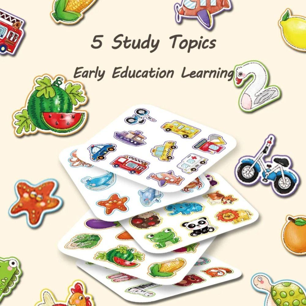 

1set Doodle Baby Hand-torn Book Water Painting Baby Montessori Book Birthday Gift різнокольоровий