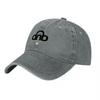 DNB Logo Washed Cotton Baseball Cap Classic Black Design Unisex Adjustable Hat Fashionable Streetwear Style