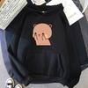 Funny Cartoon Couple Bubu Dudu Hoodie Women Men Sweatshirt Fall Winter Long Sleeves Fleece Casual Loose Hooded Tops