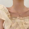 Summer Tulip Pearl Necklace: High-End Beaded Pendant, Light Luxury, Sophisticated Women's Clavicle Chain.