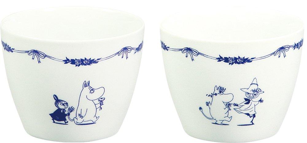WORLD CREATE Moomin Hasami Little and Set of Blue Country 14734 Cups, Ware, Moomin, My, Snufkin, 2, Series,