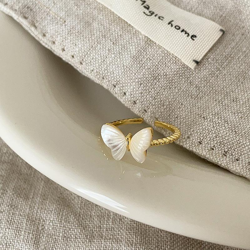 Exquisite Colorful Butterfly Open Ring Collection for Women: Unique, Fashionable, Versatile Finger Rings