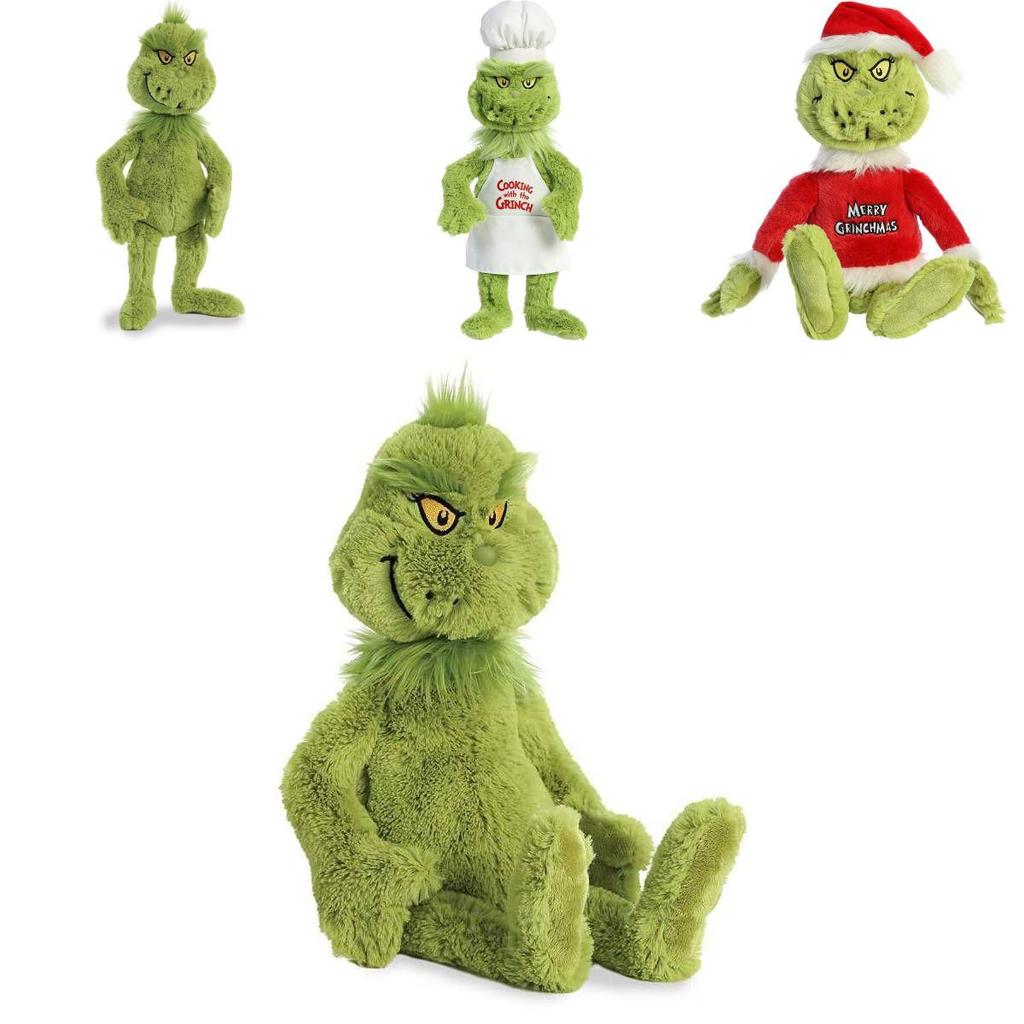 Grinch Crăciun Bucătari Costumează Jucării de Pluș Păpuși Umplute Cadou pentru Copii Moale Drăgălaș