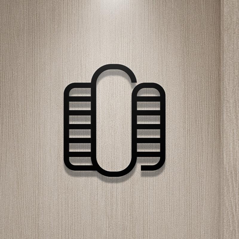 Shopping Malls Office Toilet Sign Plate Acrylic 3D Wash Room Door Wall Label Sticker WC Signage Board Art Hotel Home Decor