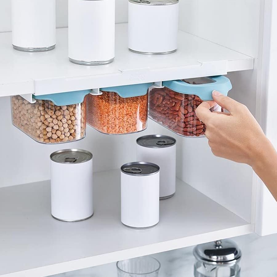 Joseph Joseph Storage Container Canister 900ml 3 Piece Set Light Opal 81111 [Genuine Product] Under-Cabinet (Cupboard Store)