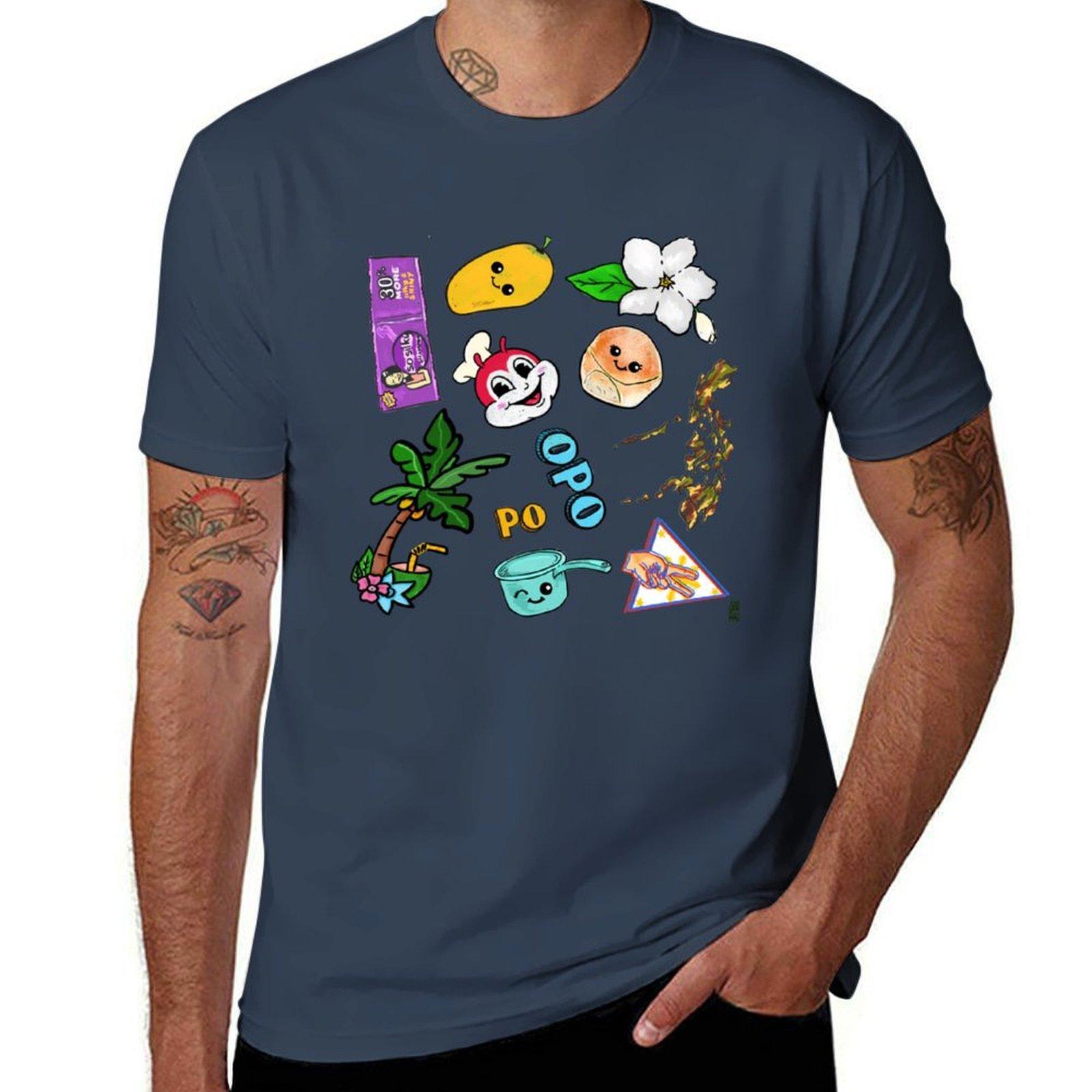 FILIPINO PINOY THINGS TABO JOLLIBEE KAWAII TShirt man graphic t shirt t shirts for man cotton funny TShirt S