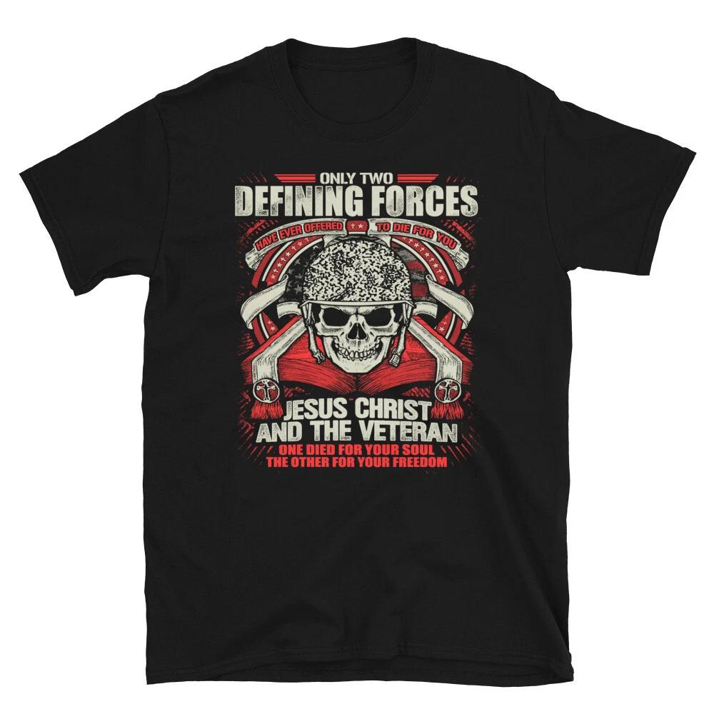 Veteran Defining Forces American US Patriotic Classic Fit T-Shirt XL