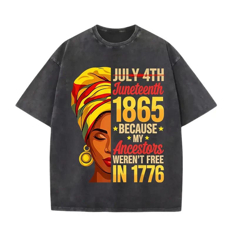 Juneteenth 1865 African American Women Black History Month T-Shirt 3XL