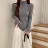 Turtleneck Sweater Casual Pullover Fashion Women Autumn Winter Korean Knitted Thick Sweaters Bottom Sweater Woman Jumper 29559