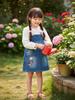 Robe Salopette en Denim d'Automne pour Filles - Style Tendance Européen et Américain pour Enfants