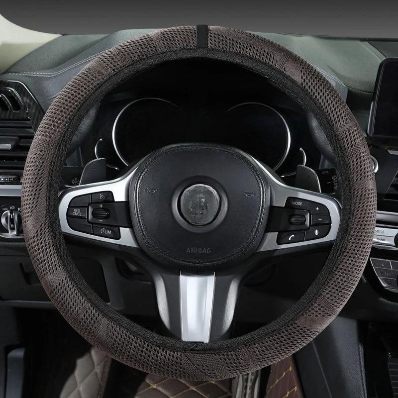 

Car steering wheel handlebar cover without inner ring, sweat-absorbing ice silk wear-resistant suede ultra-thin protective cover